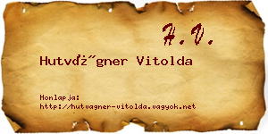Hutvágner Vitolda névjegykártya